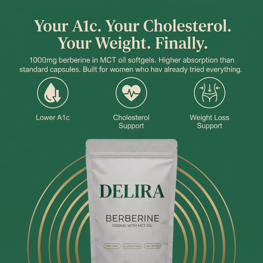Delira® Berberine with MCT Oil Softgels