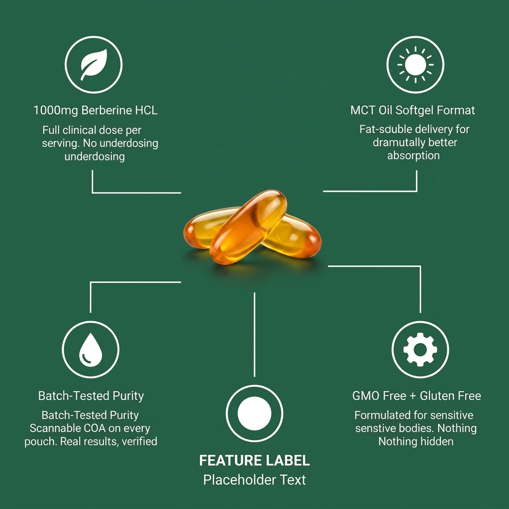 Delira® Berberine with MCT Oil Softgels